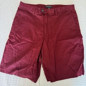 Men’s Banana Republic Emerson Short Dark Red Size 33